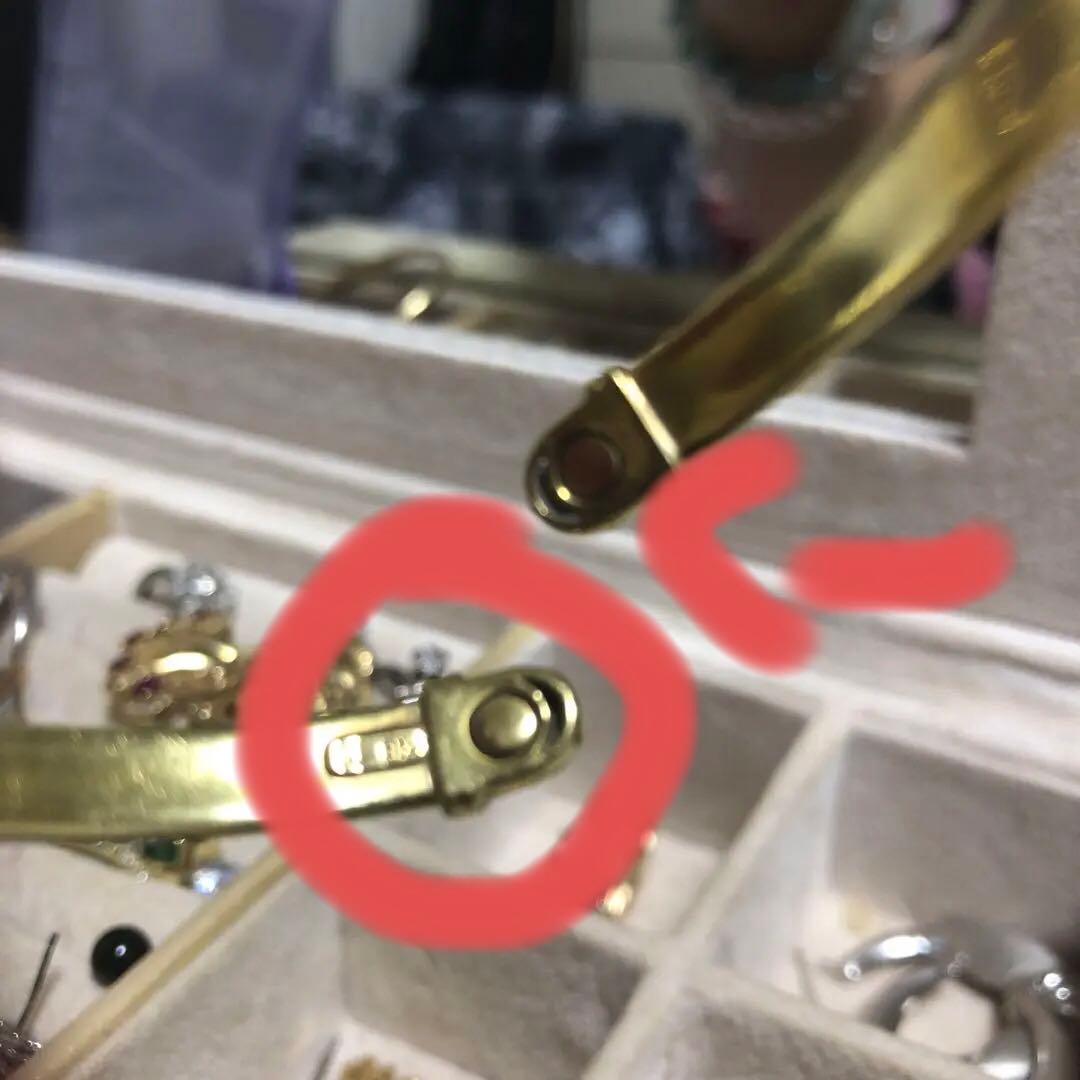 k18,Mゴールド バングル 12.83g シンプル