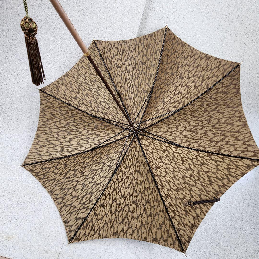 ⭐美品⭐フォックスアンブレラズ 長傘 レオパード 茶 タッセル - メルカリ