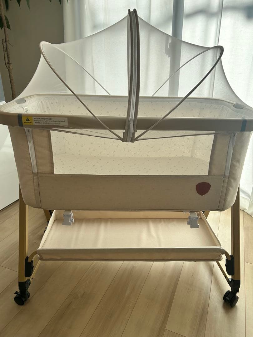 折りたたみ HZDMJ ベビーベッド ゆりかご 添い寝 プレイヤード　ベージュ 楽天市場】HZDMJ ベビーベッド 折りたたみ 添い寝 添い寝ベッド 高さ
