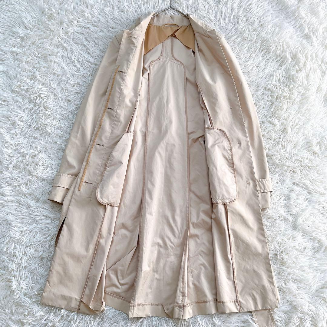 美品】マックスマーラ ロングトレンチコート ベルト付き ベージュ