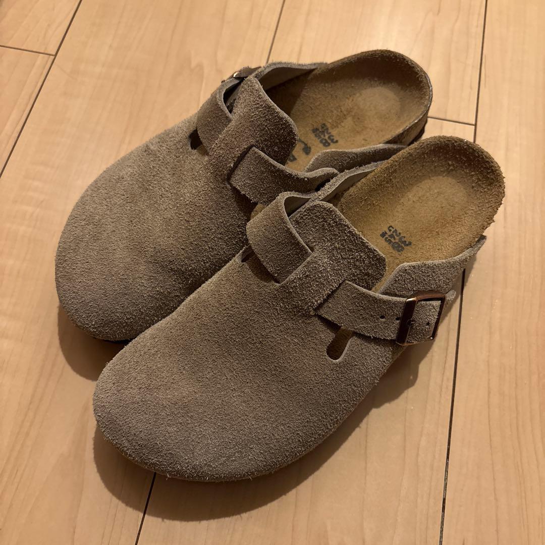 Birkenstock ボストン スエードサンダル 38 ビルケンシュトック BIRKENSTOCK ボストンシアリング スエードレザー
