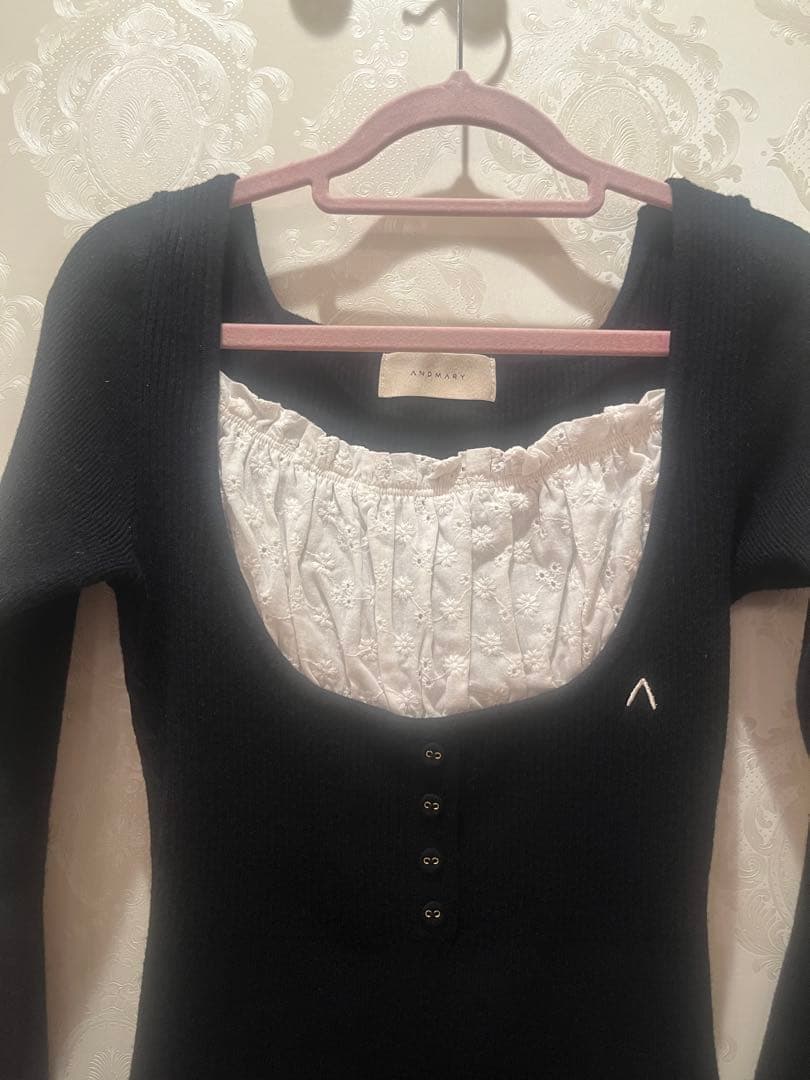 andmary poppy lace mini dress 正規品 - メルカリ