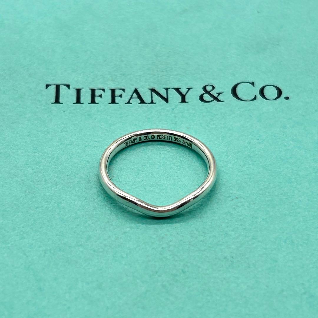 k.s プロフィール見てね　ティファニー　カーブド　バンド　リング　13号 TIFFANY&Co. ティファニー カーブドバンド リング 指輪 13号 18金 K18
