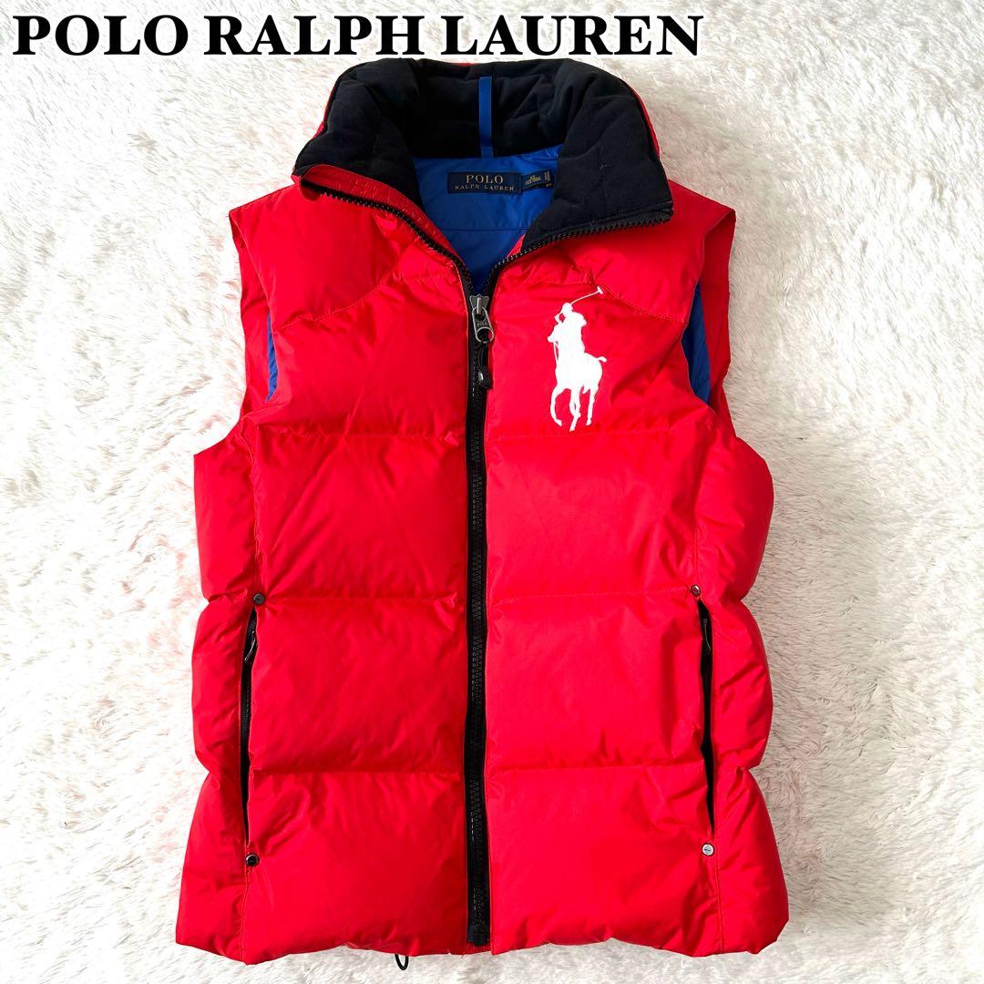 美品✨ POLO RALPH LAUREN　ダウンベスト　ビッグポニー　刺繍 ビッグポニー刺繍 XLサイズ 美品 POLO by RALPH LAUREN ポロラルフ