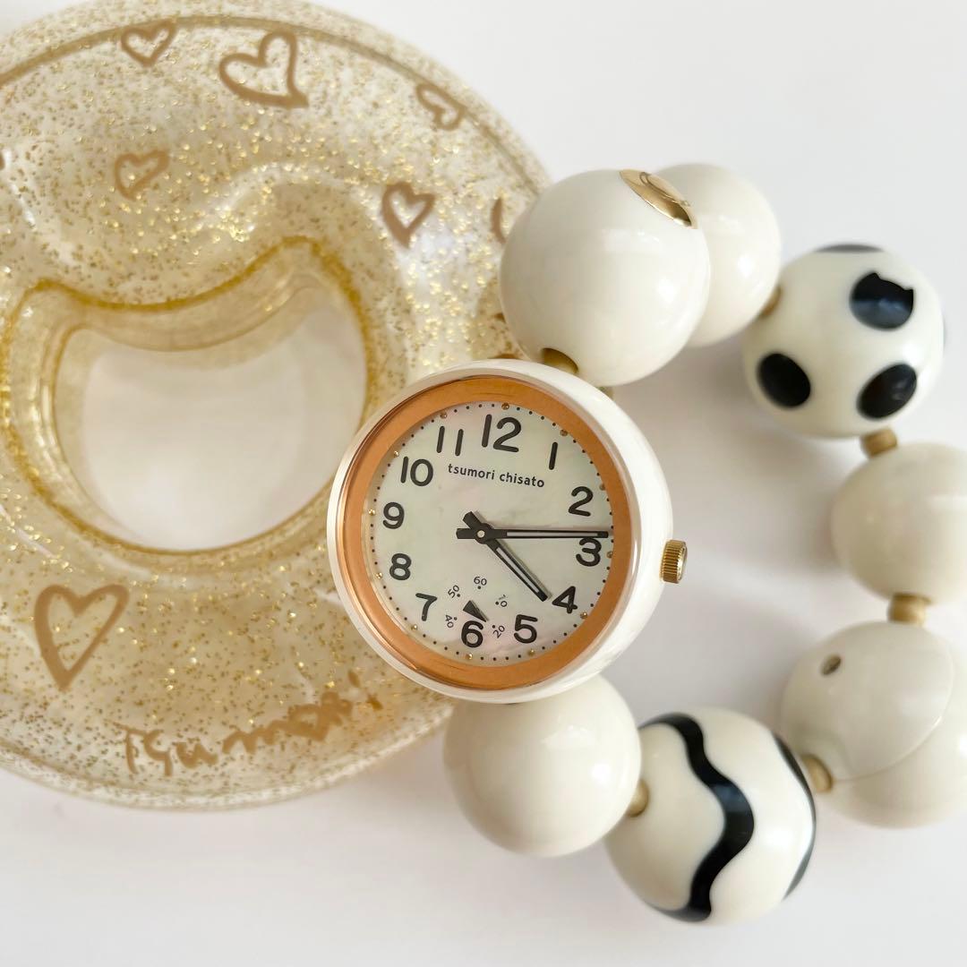 電池交換済】ツモリチサト 腕時計 ハッピーボール ケース付き - メルカリ
