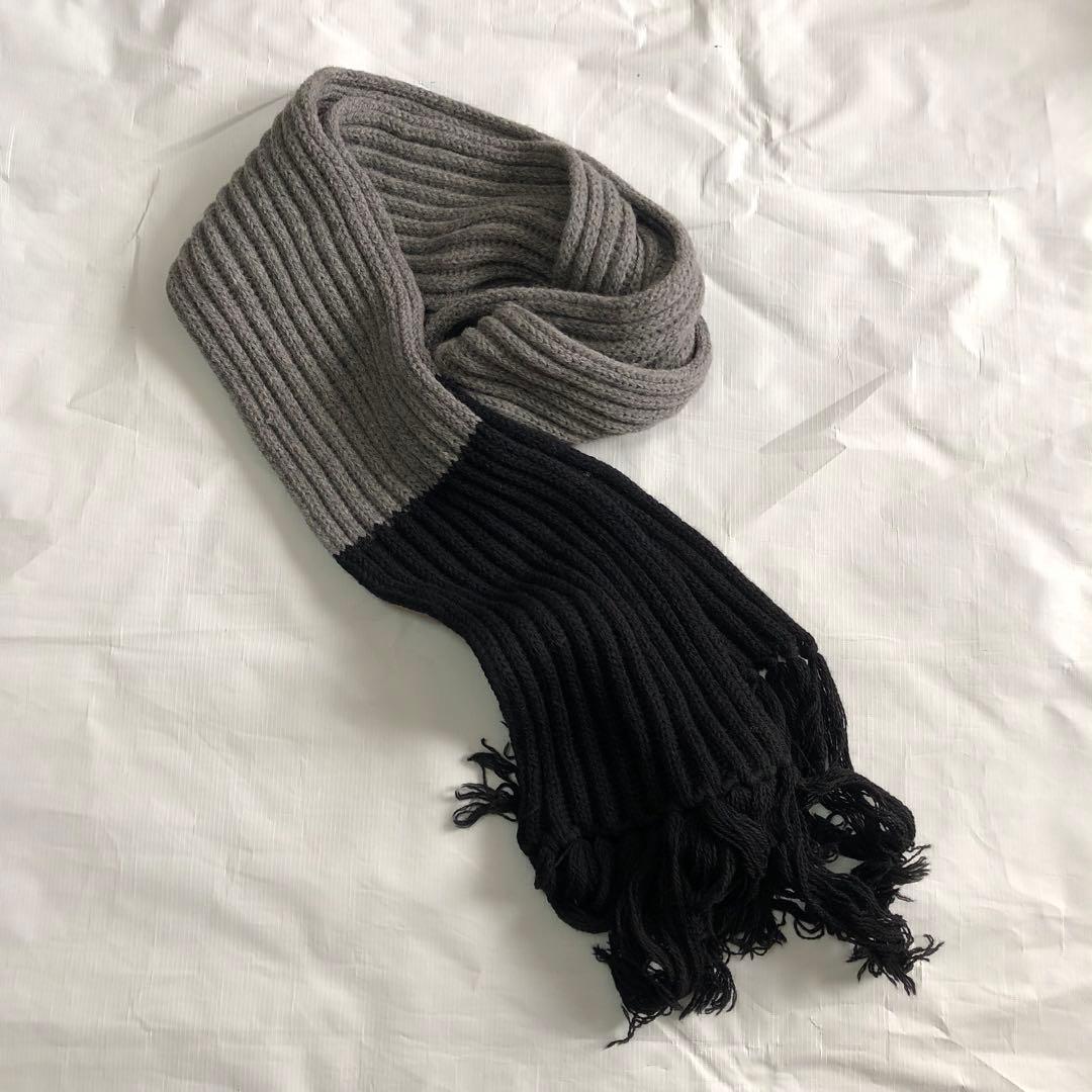 06AW Dior HOMME エディ期 バイカラー ロングマフラー フリンジ 最安値 06AW Dior HOMME エディ期 バイカラー ロングマフラー - メルカリ