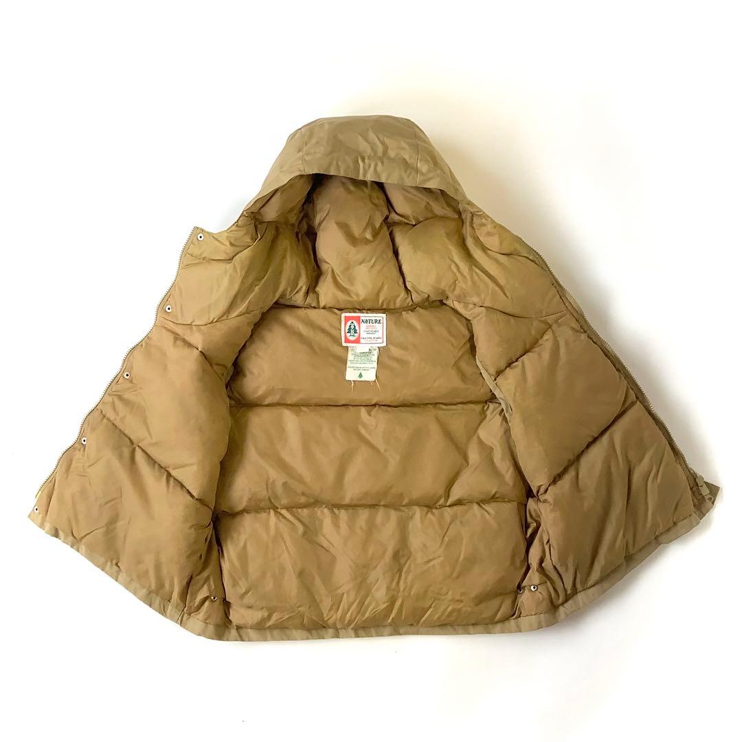 80s nature フード付き ダウンベスト グッドデザイン！