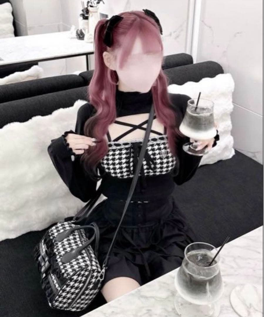 チェック柄長袖ニットトップス Amazon | [RREMN] ショート丈 ニット トップス 長袖 チェック 柄