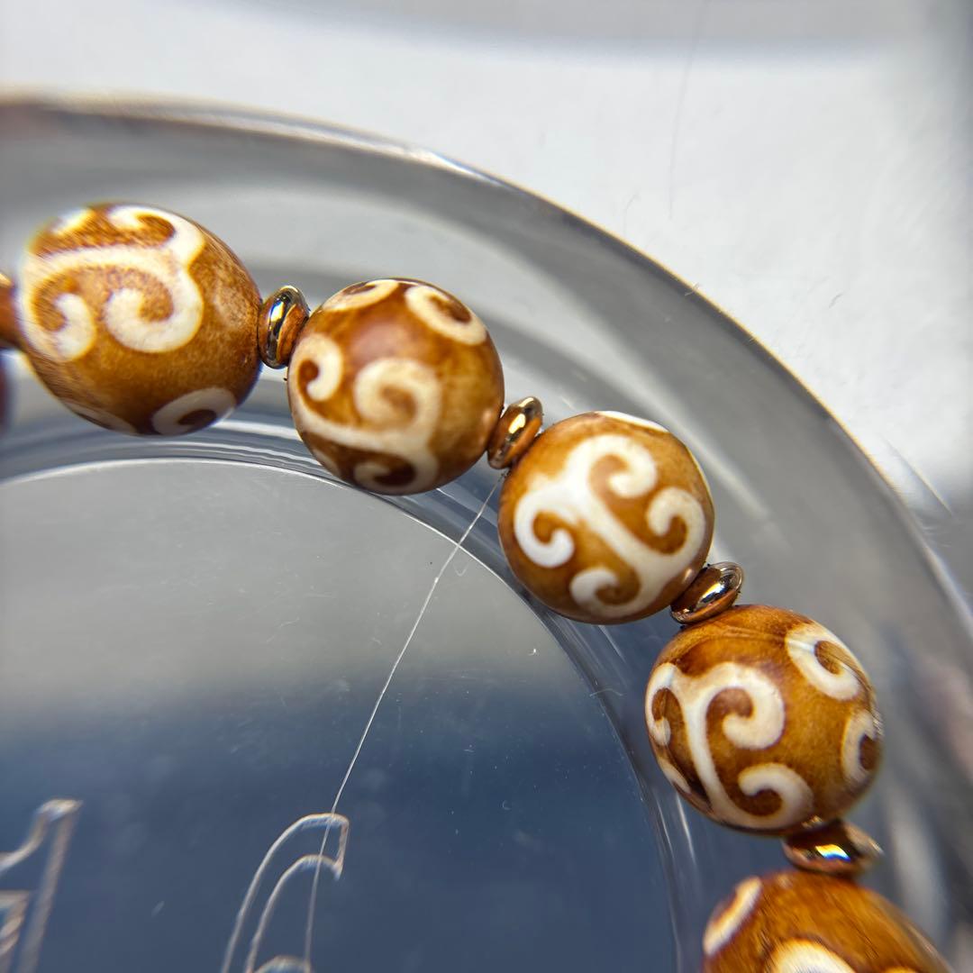 tamago様専用瑪瑙 回文珠ブレスレット 10-38 tamago様専用瑪瑙 回文珠