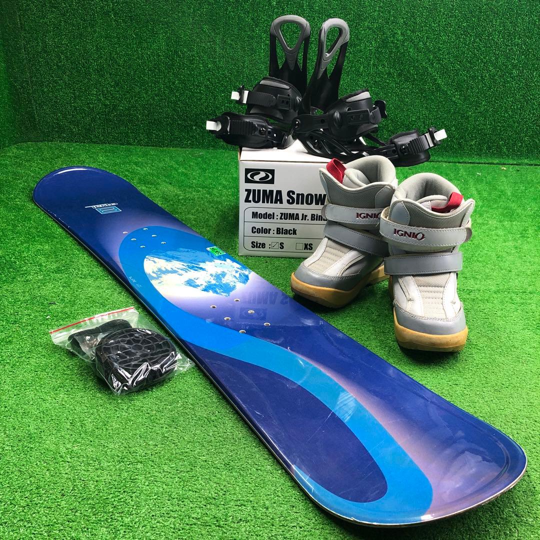 宝-631 子供用スノーボードセット120cm ビンディング新品 メンテナンス済 楽天市場】スノーボード 3点 セット キッズ ジュニア ZUMA ツマ MT