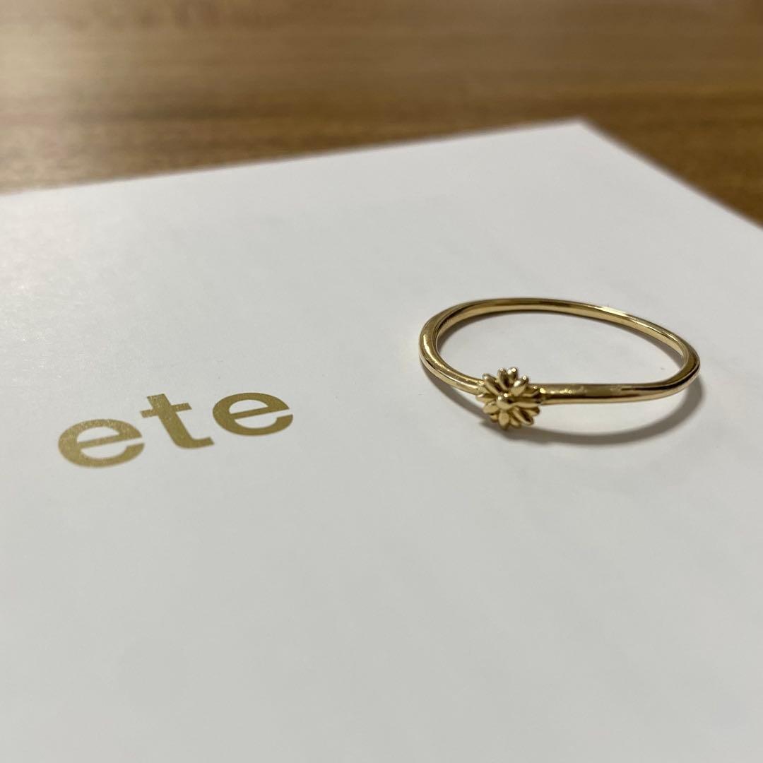 ete k10 デイジーリング ゴールド 花モチーフリング 13号 - メルカリ
