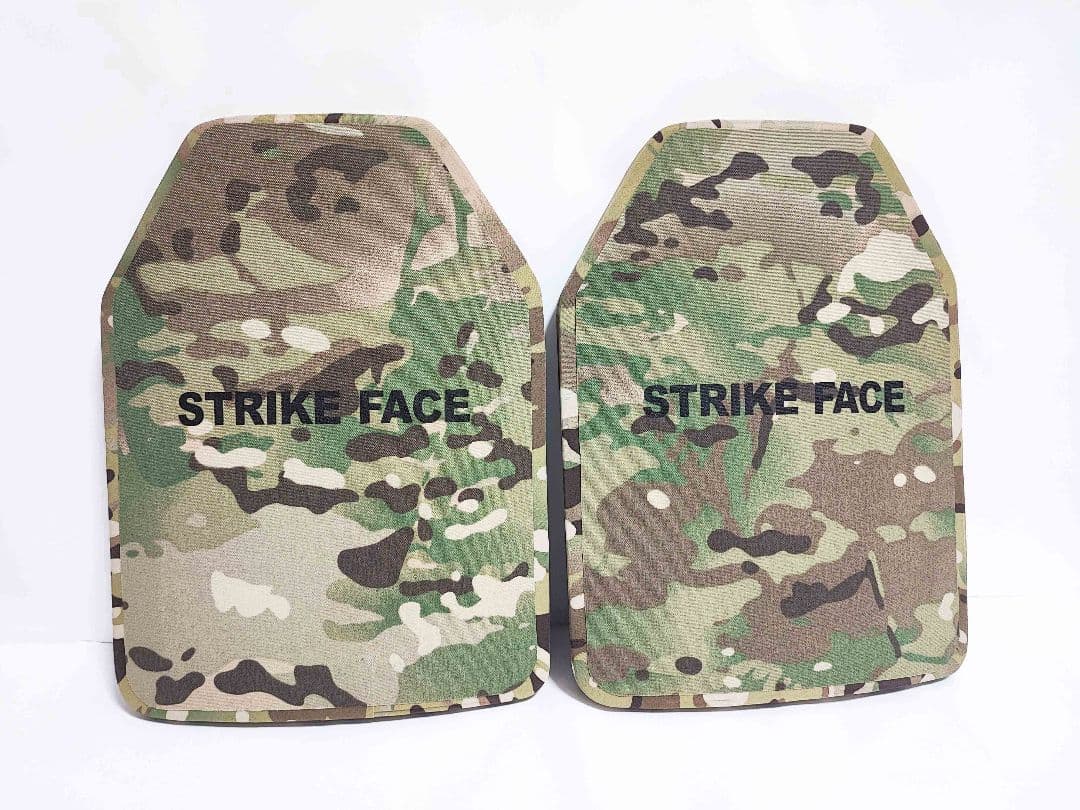 NIJ IV レベル4 防弾プレート Sサイズ 2枚 マルチカム Newtech