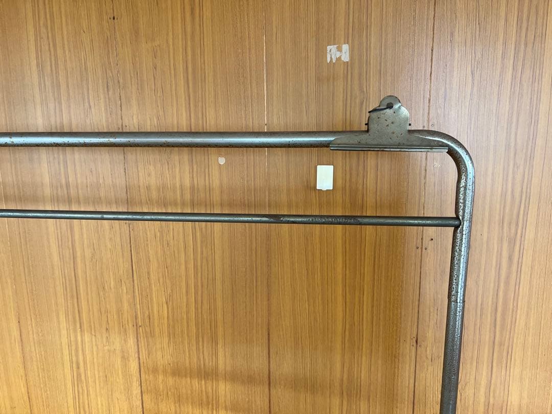 O-1371】 ハンガーラック 大型 アパレル 古着屋 フリマ 昭和レトロ