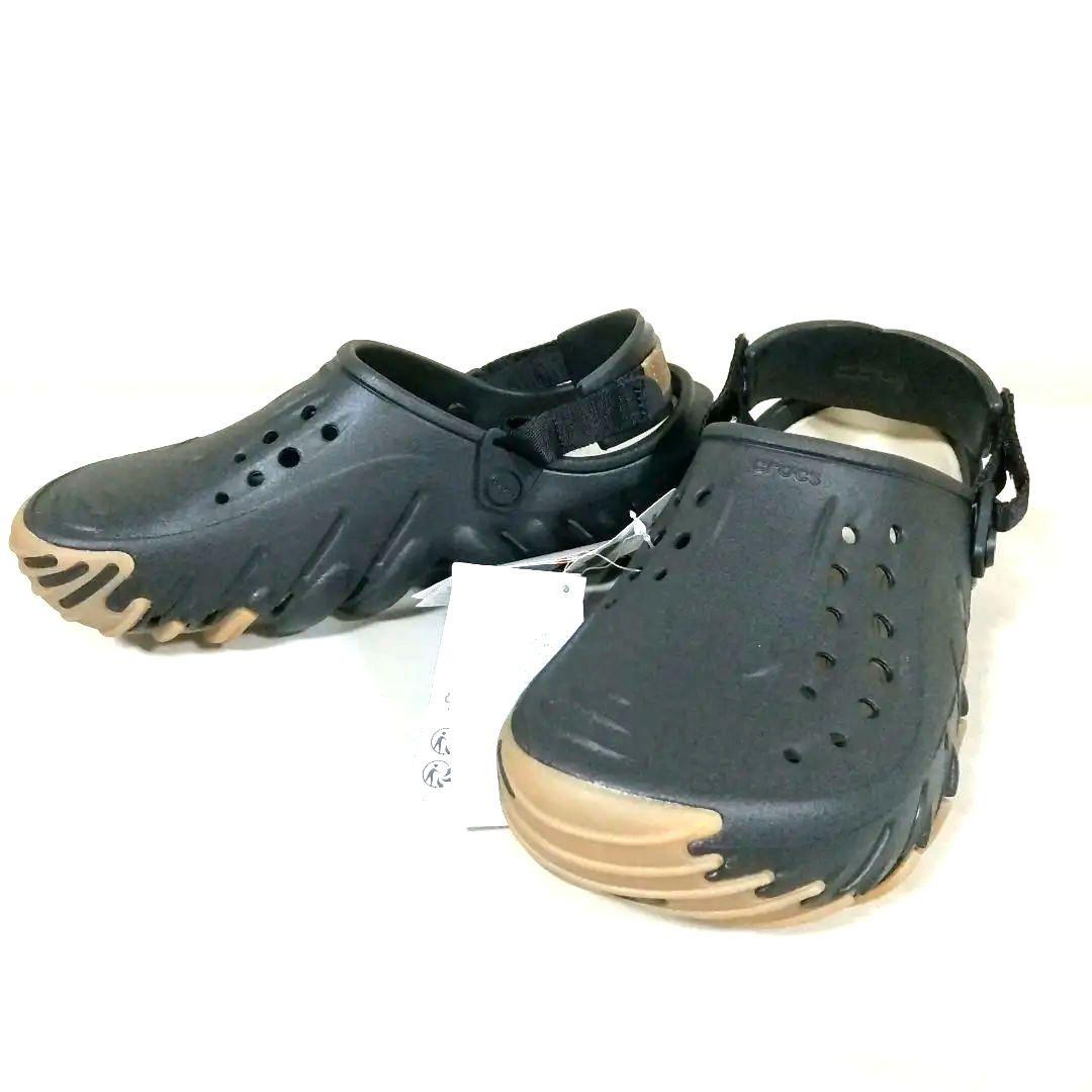 新品　タグ付き　クロックス エコーガムRO　クロッグ　ブラック　黒　26 クロックス（crocs）（メンズ、レディース）サンダル エコー ガム RO