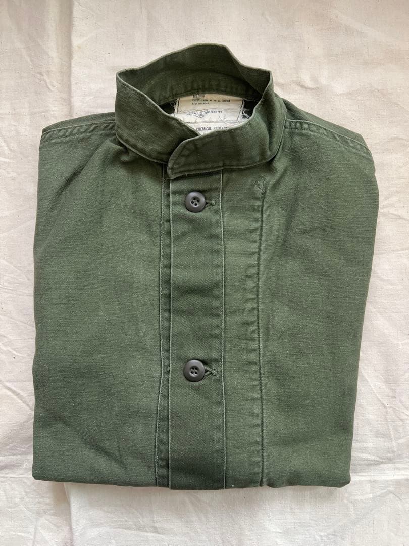 希少】70s us army ケミカルプロテクティブ ライナーシャツ 古着