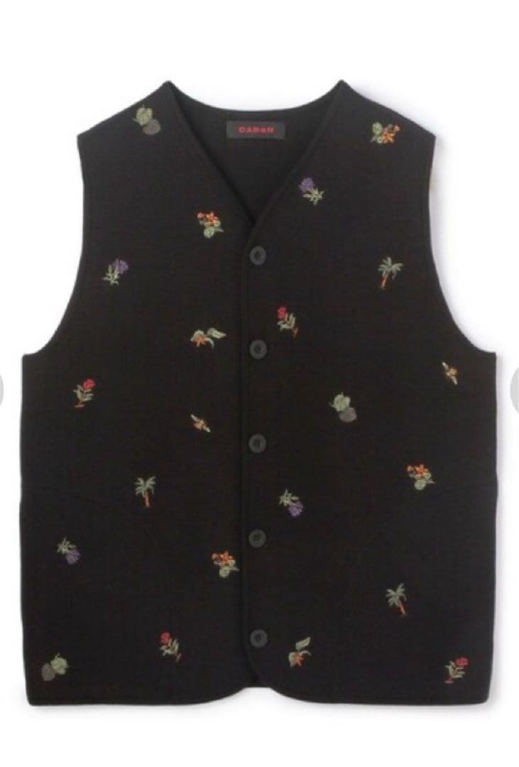 CABaN コスタリカボタニカルエンブロイダリージレ　ブラック CABaN / キャバン | コスタリカボタニカルエンブロイダリージレ | F