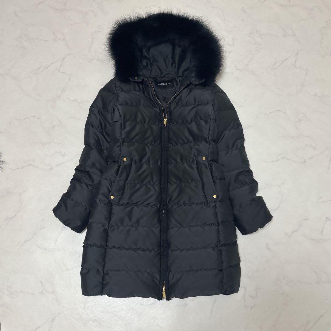 グリーンレーベルリラクシング フォックスファーダウンコート Aライン