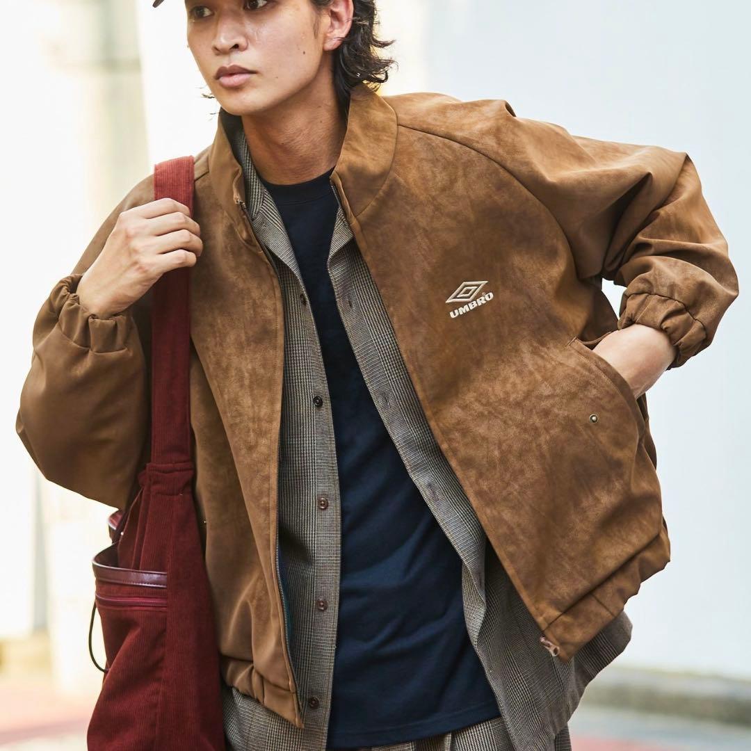 UMBRO Brushed Stand Collar Blouson ブラウン - メルカリ