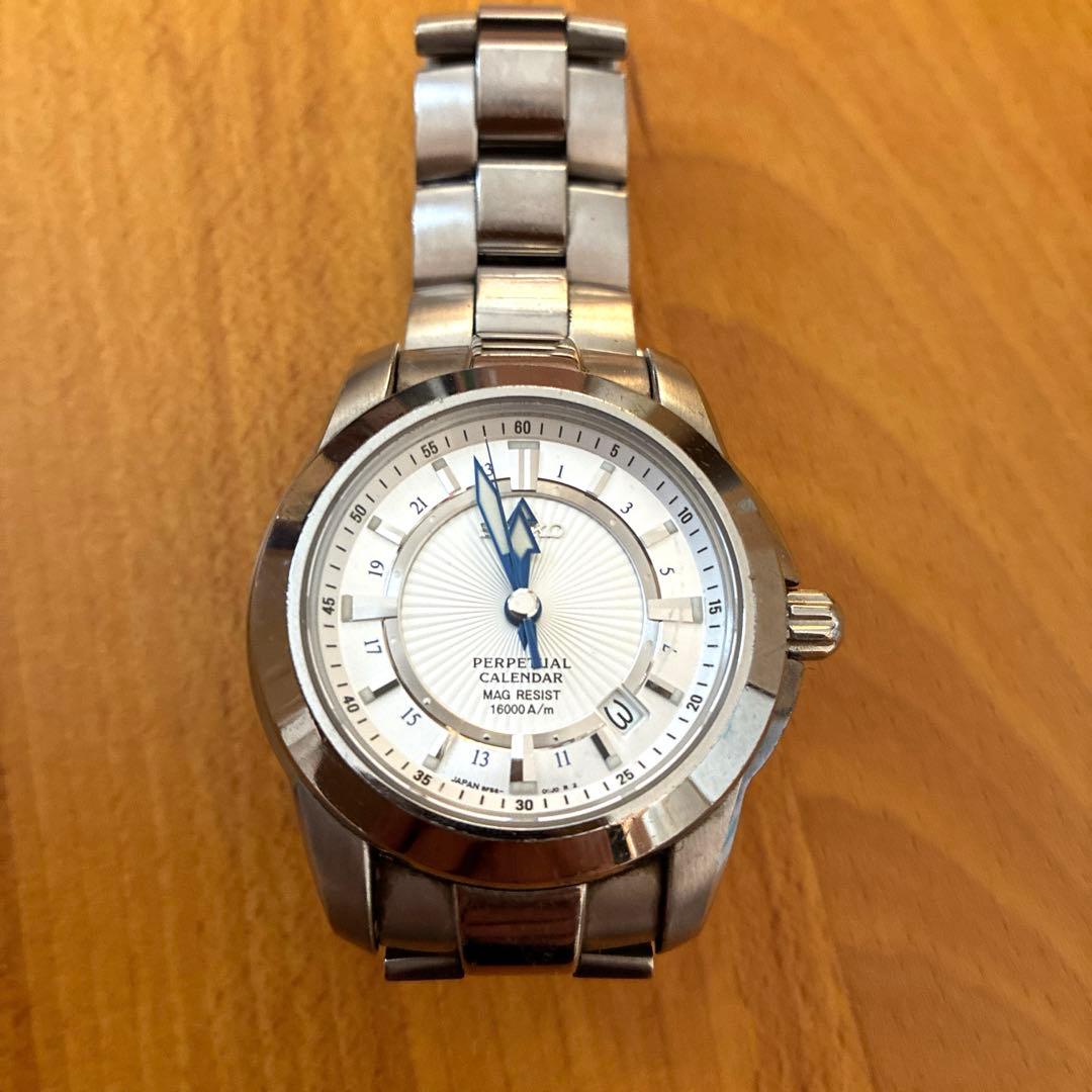 セイコーパーペチュアルカレンダー腕時計 MAG RESIST 16000A/a - メルカリ