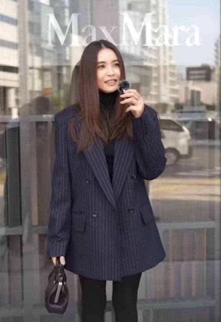 MAX MARA マックスマーラ タキマキ ウール ストライプ ジャケット