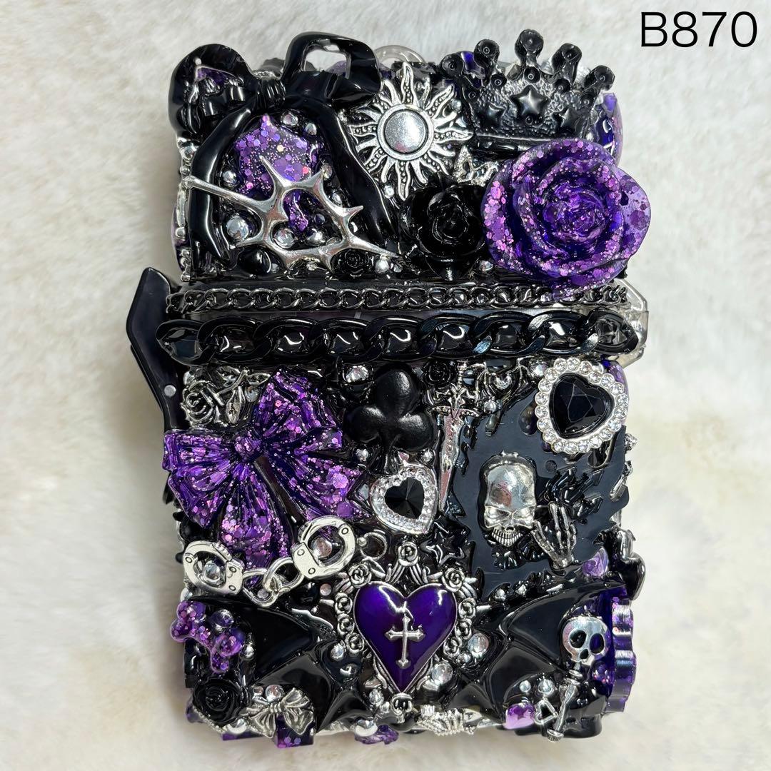 B870♡スケルトンケース♡小物入れ♡紙タバコ入れ♡デコケース♡地雷系