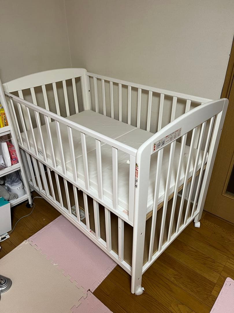 カトージ KATOJI ベビーベッド＆西川敷布団【直接引取限定・世田谷区】 ベビーベッド折りたたみ レギュラーサイズ｜新商品 KATOJI（カトージ）