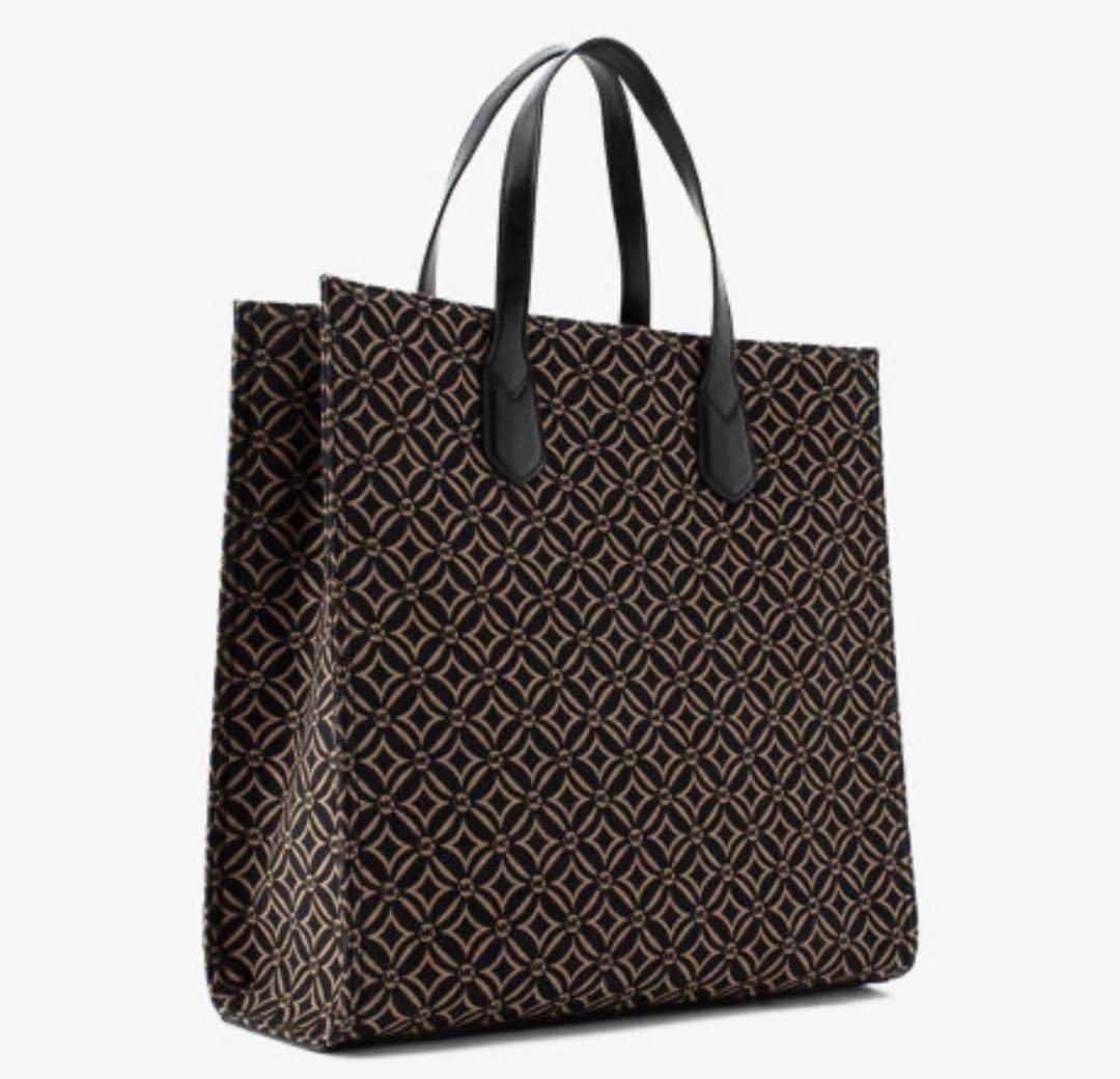 美品 マイケルコース KEMPNER ジャカード トート ラージ 即日 2way