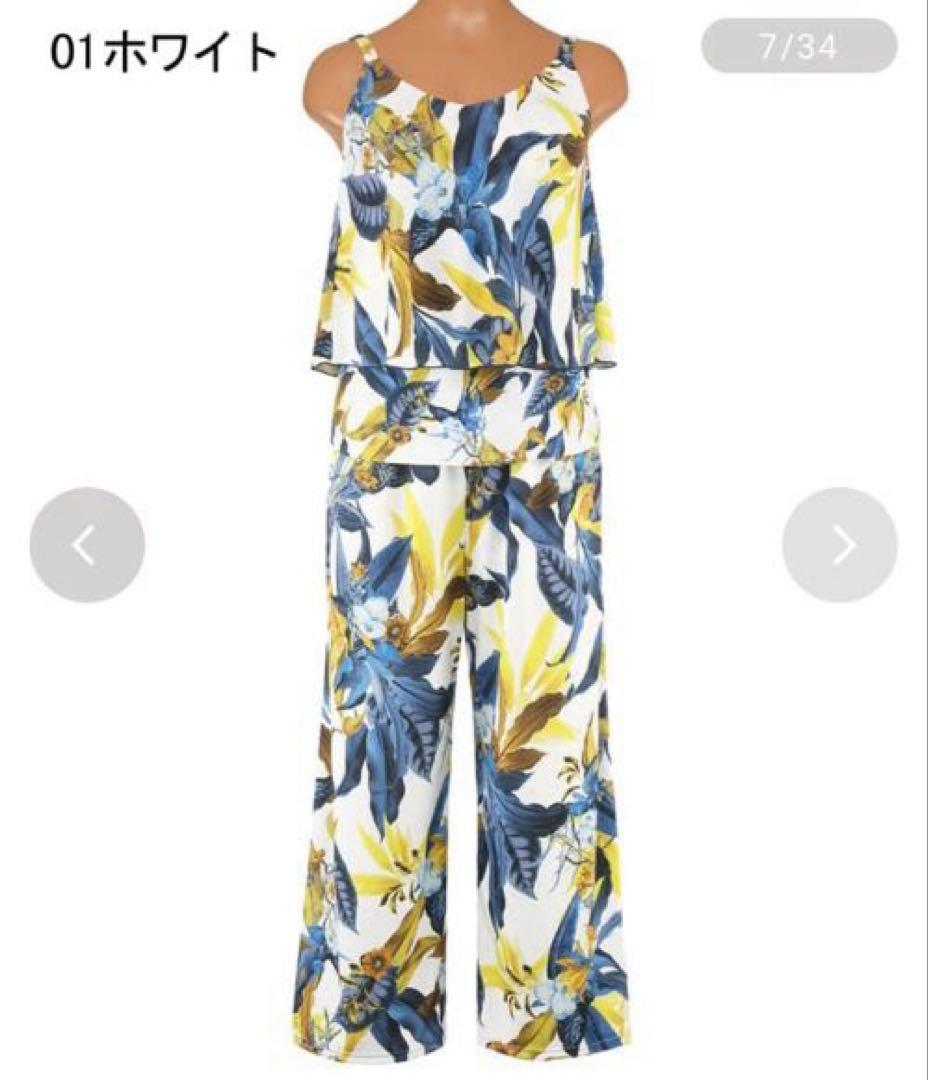 三愛水着楽園 タンキニ× ロングパンツ3点セット San-ai Resort 三愛水着楽園 水着 ロングパンツセット水着 9M・11L