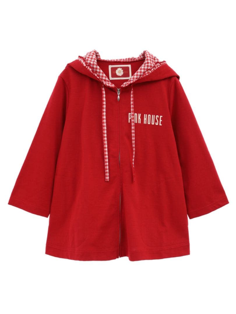 最終値下げ ピンクハウス ギンガムチェック ひなきくワッペン使い