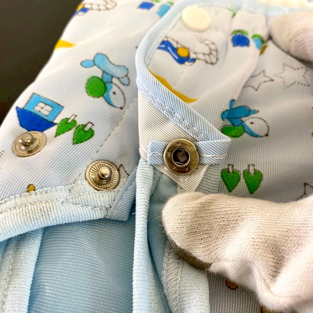 限定1 レトロ オムツカバー 2種 アニマル 動物 キリン 鳥 犬 車 花