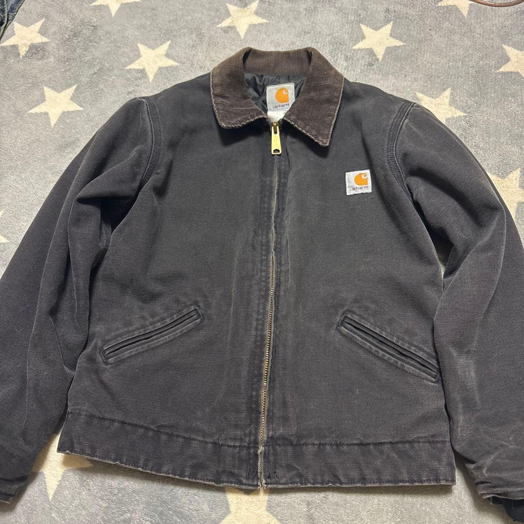 USA製 カーハート デトロイトジャケット ブラック【メンズXXS相当