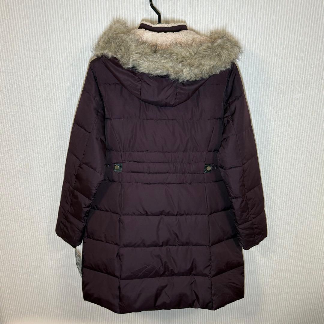 《未使用品》ラルフローレン US古着ロングダウンコート　ブルゴーニュカラー　Ｌ