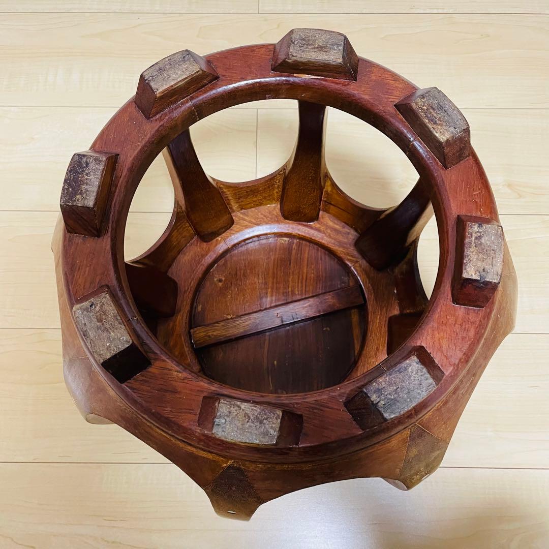 螺鈿細工 丸椅子 スツール 腰掛け 中国美術 工芸品 - メルカリ