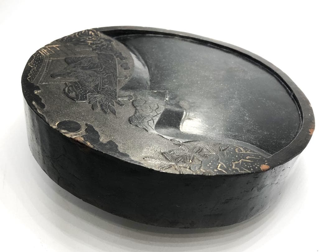 黒色澄泥硯 】 本阿弥光悦 作/土佐光起 下絵 伝世品 O1205E - メルカリ