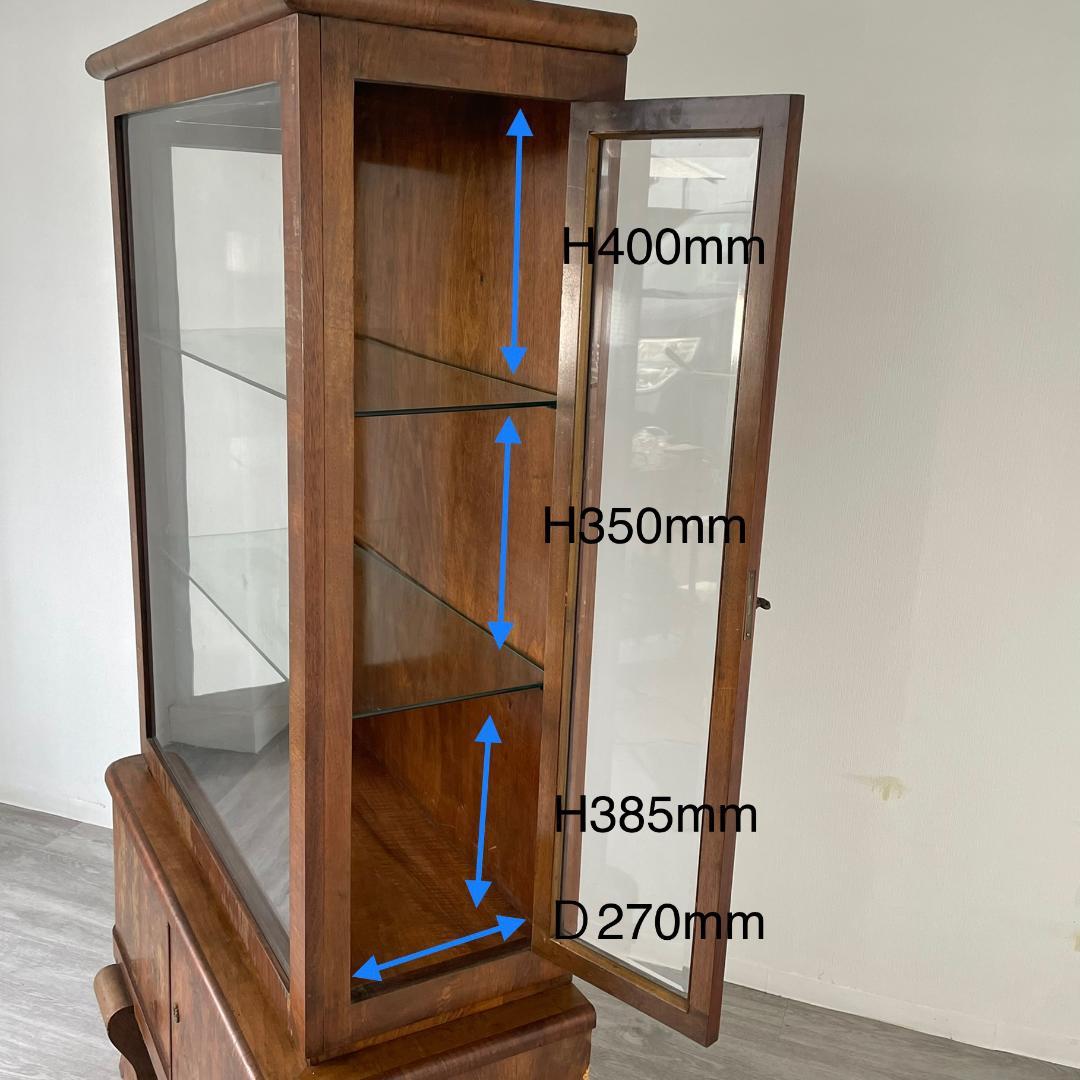 最終値下げ】ディスプレイキャビネット アンティーク 家具 英国製 123A