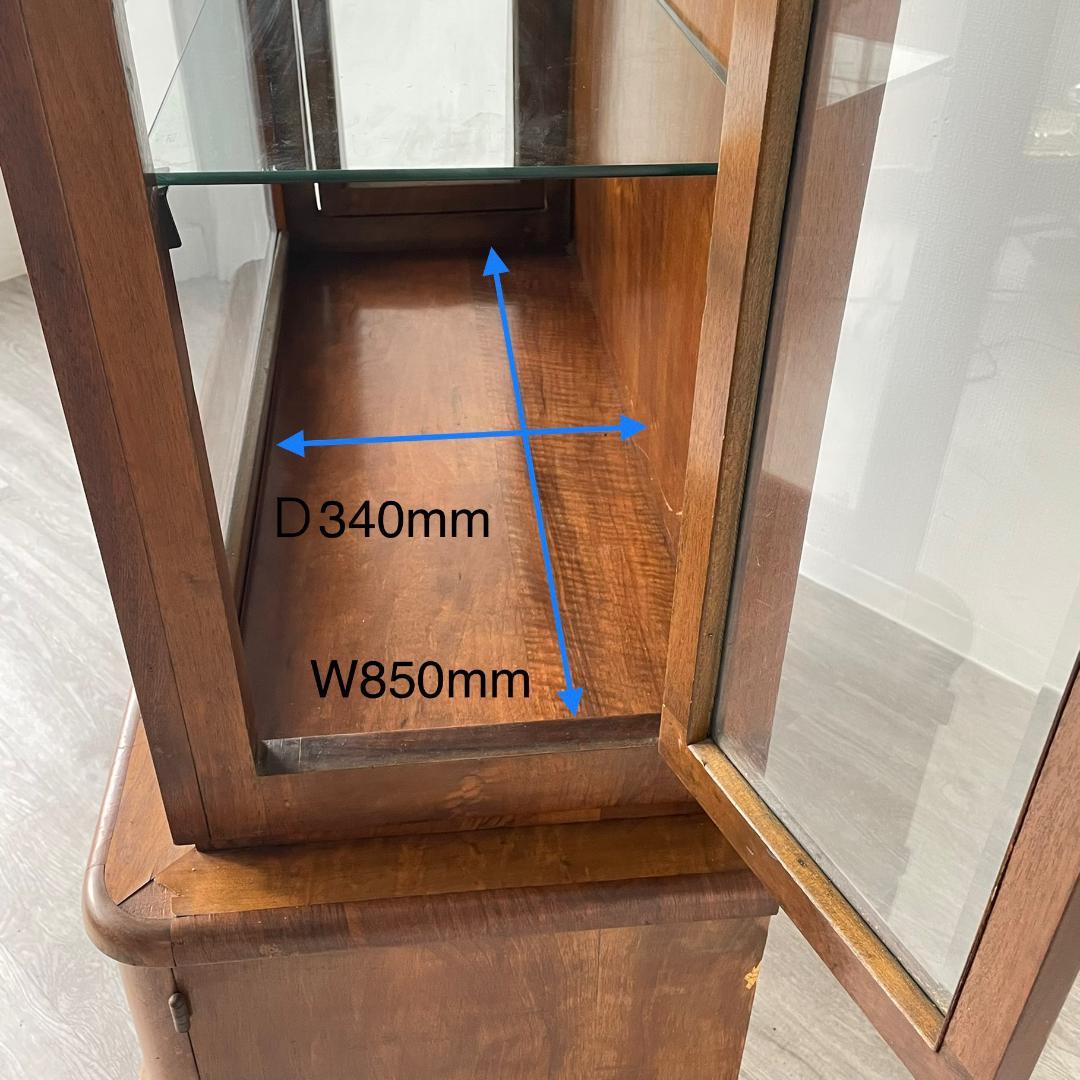 最終値下げ】ディスプレイキャビネット アンティーク 家具 英国製 123A