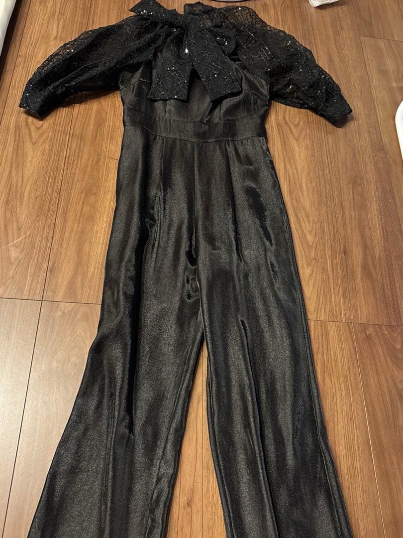 Leja ブラックオールインワン パーティードレス