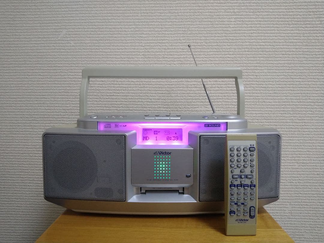 VICTOR CD/MD/カセットシステム RC-T1MD ジャンク - メルカリ
