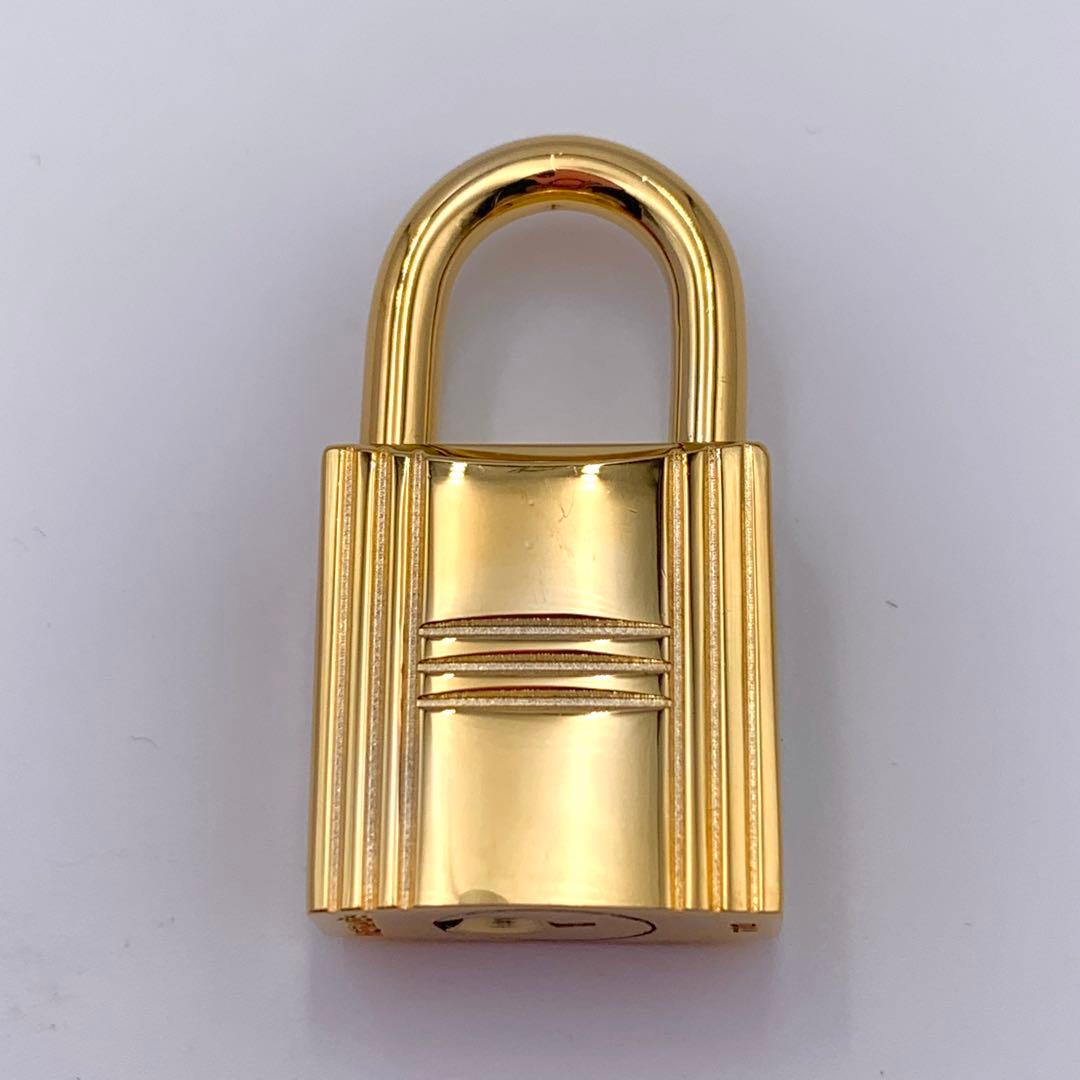 HERMES エルメス カデナ 110番 ゴールド24Kメッキ 鍵付き 南京錠