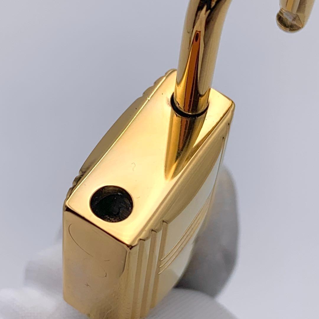 HERMES エルメス カデナ 110番 ゴールド24Kメッキ 鍵付き 南京錠