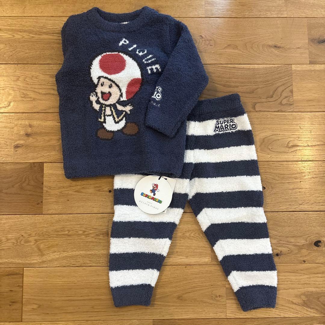 ジェラピケ スーパーマリオ キノコデザイン パジャマセット XXS - メルカリ