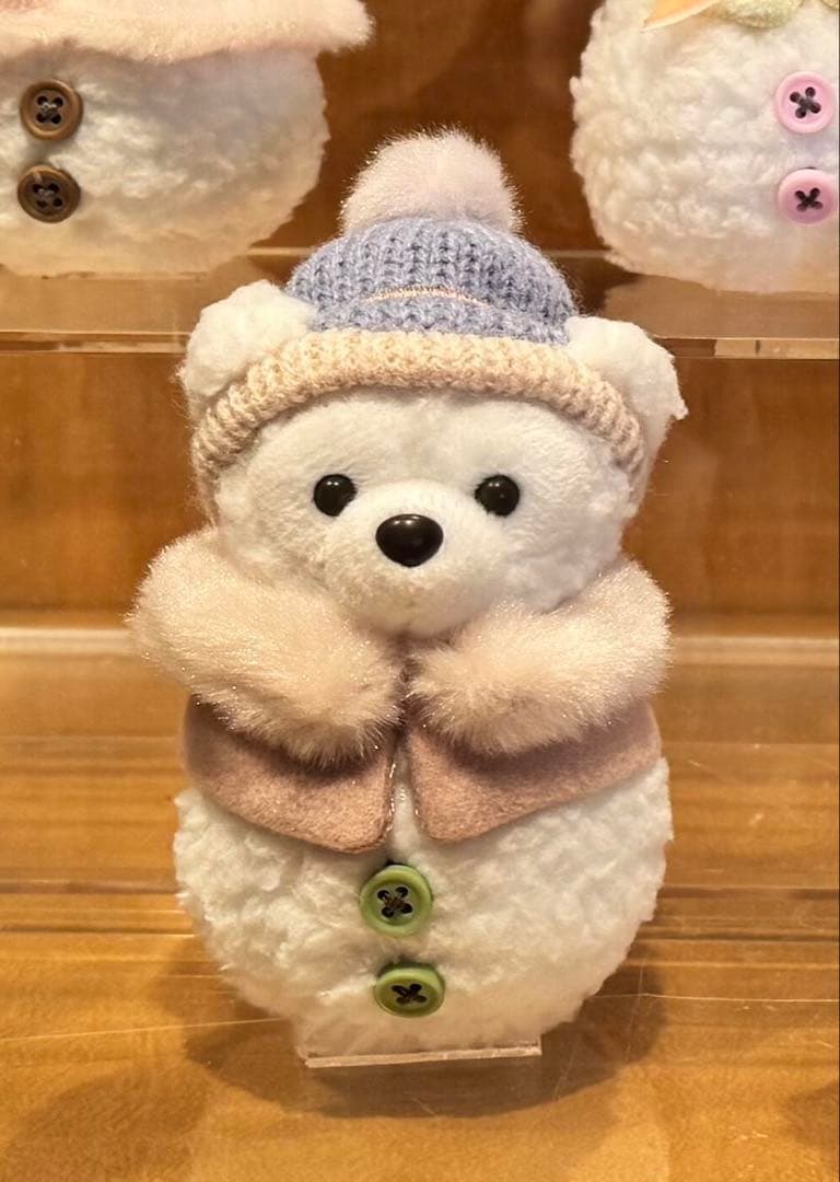 ダッフィー 雪だるまのぬいぐるみチャーム シークレットオブスノー