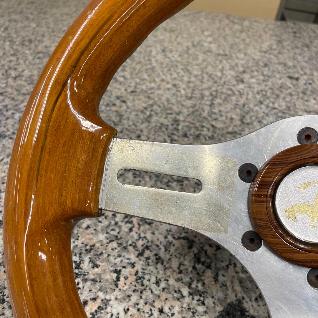 S*T様 ☆OBA オバ ウッド ステアリング 当時物 ハンドル 自動車パーツ