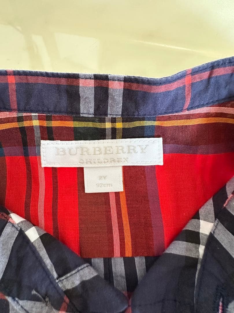 BURBERRY CHILDREN チェック柄長袖シャツ - メルカリ