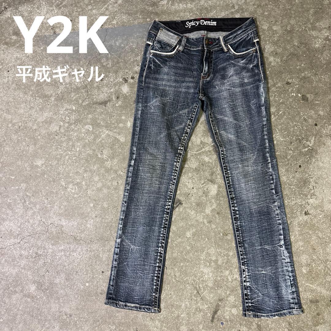 Y2K SPICY DENIM フレアデニム 平成ギャル ローライズ 00s - メルカリ