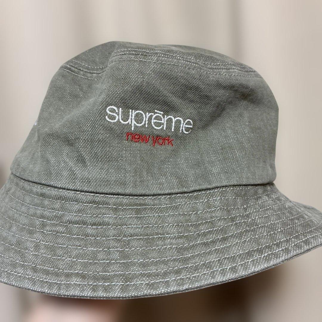 ま*ま様 supreme グレー バケットハット ま*ま様 supreme グレー バケットハット - メルカリ
