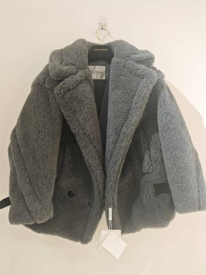 美品MAX MARA バイカージャケット グレー Max Mara - MAX MARA バイカージャケット グレー ミディアムの通販 by