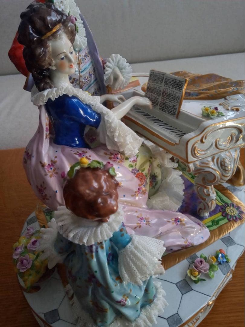 陶器人形 特大 ドレスデン フィギュリン ドイツ フォルクシュテット