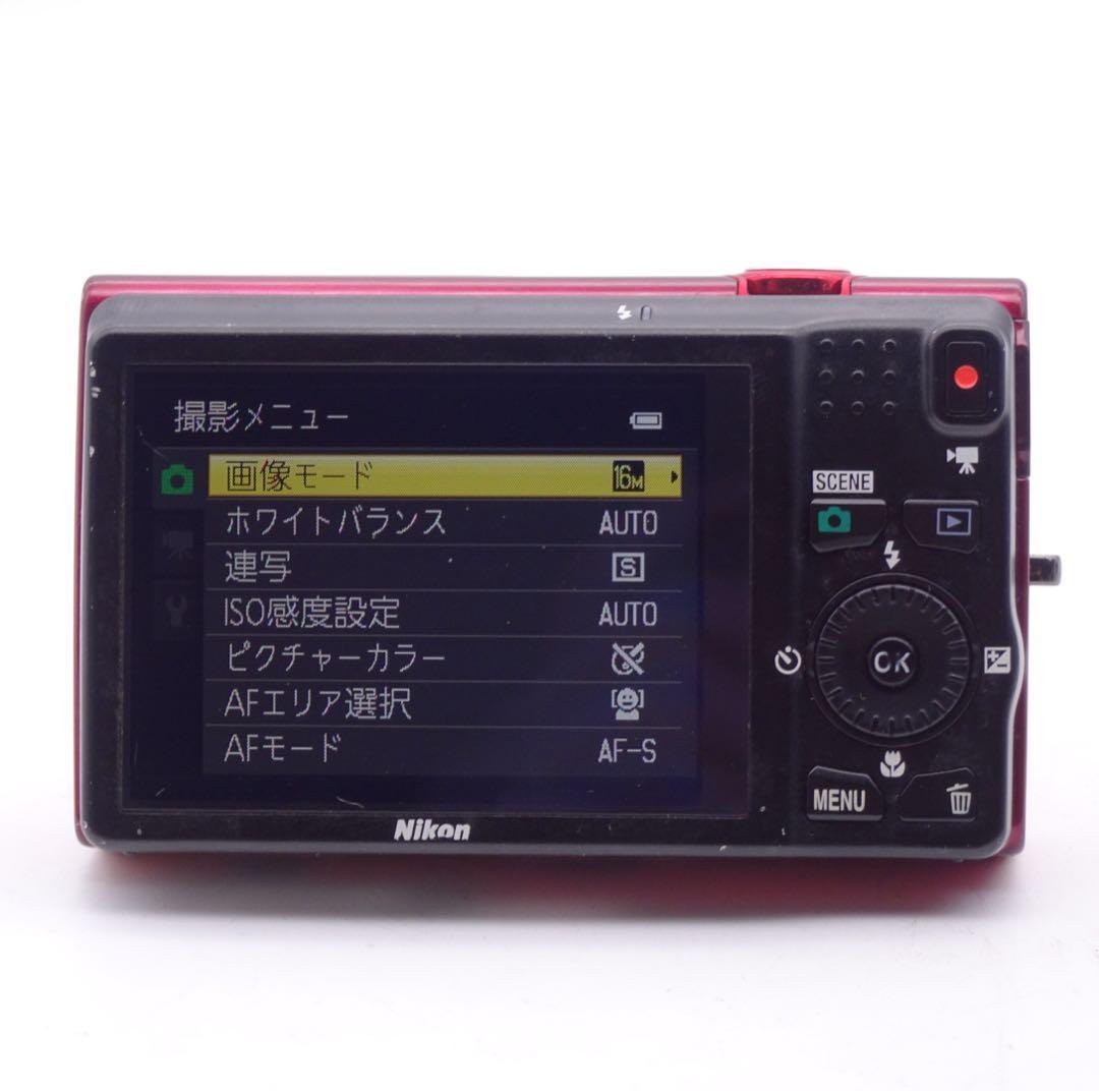 動作確認済】 Nikon COOLPIX S6200 レッド コンデジ - メルカリ