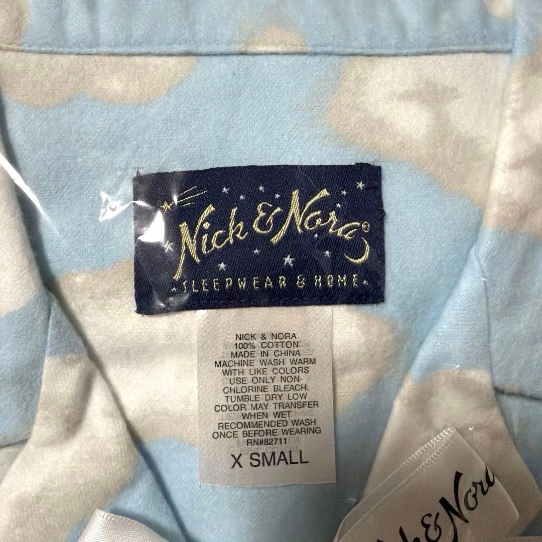 Nick&Nora フランネル 雲柄 パジャマ 上下 ニックアンドノラ 新品